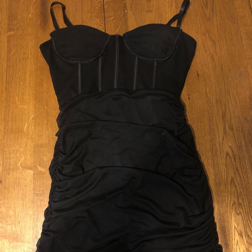 Trendy Black fitted dress